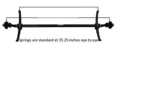 3.5K 545 IDLER 4"DROP;W/EZ LUBE FLGD, HF=91, SC=72, UNDERSLUNG, AXLE ONLY